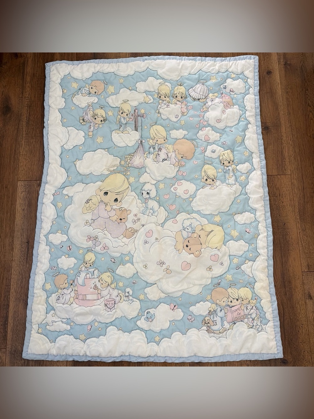 Vintage Precious Moments Baby Blanket